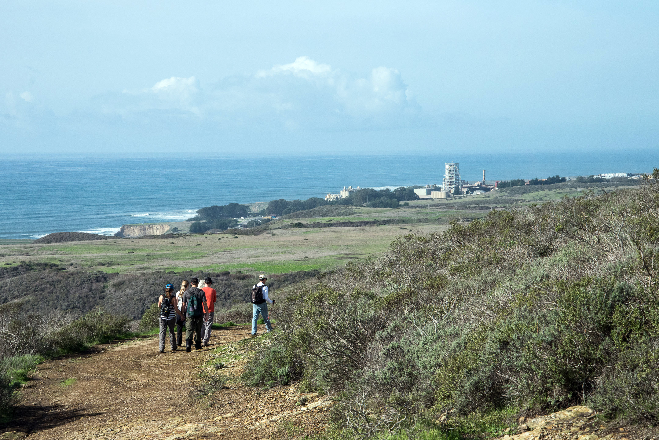 BLM guided hike on Coast Dairies in vicinity of proposed first public trail