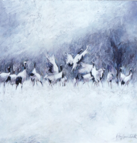 Ray Gwyn Smith Cranes in Snow 2002